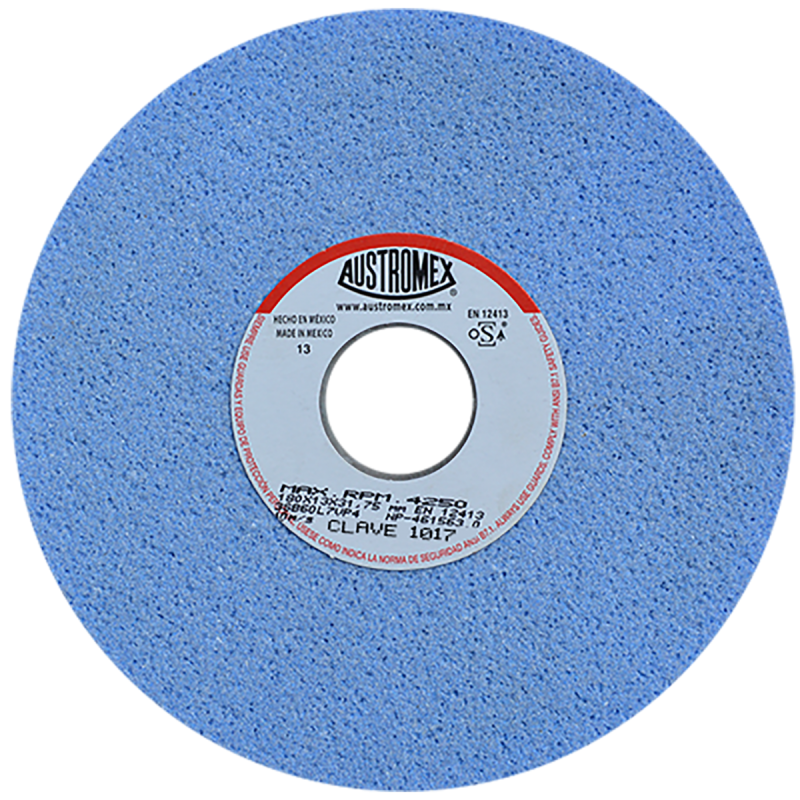 Rueda Abrasiva de 180 x 13 x 31.75 mm para corte y aderezado de acero