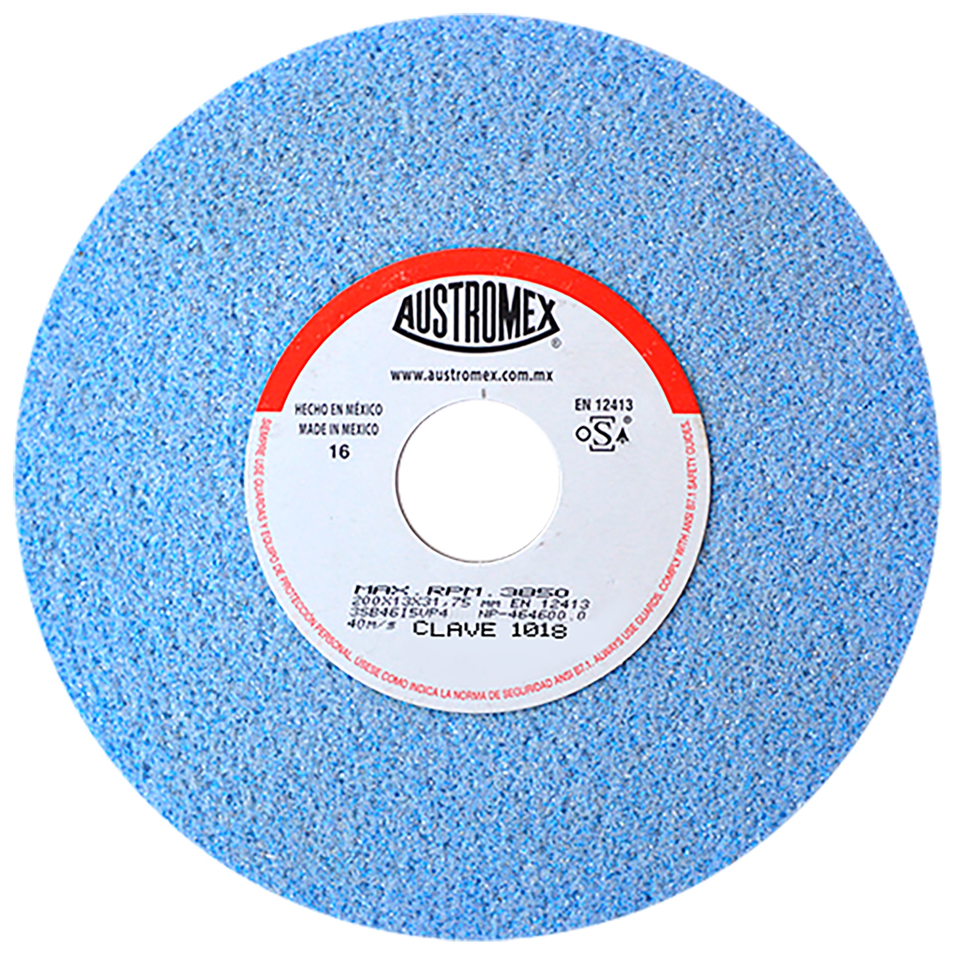 Rueda Abrasiva de 200 x 13 x 31.75 mm para corte y aderezado de acero