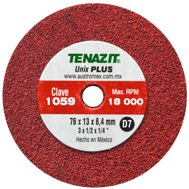 Rueda unix de densidad 7 de 76 x 13.0 x 6.4 mm