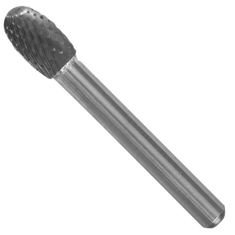 Lima rotativa, tipo SE-3, de 9.5 x 15.9 x 6.4 mm, para desbaste pesado (desbarbado), así como desbaste de soldadura, fundiciones, plástico, acero e inoxidable