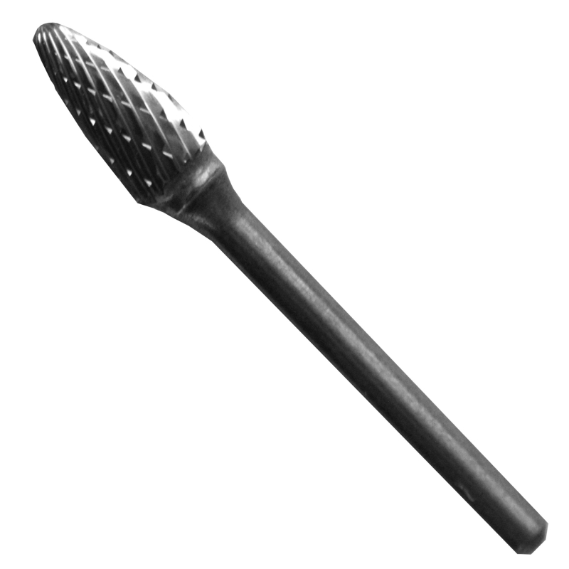 Lima rotativa, tipo SF-51, de 6.4 x 12.7 x 3.2 mm, para desbaste pesado (desbarbado), así como desbaste de soldadura, fundiciones, plástico, acero e inoxidable