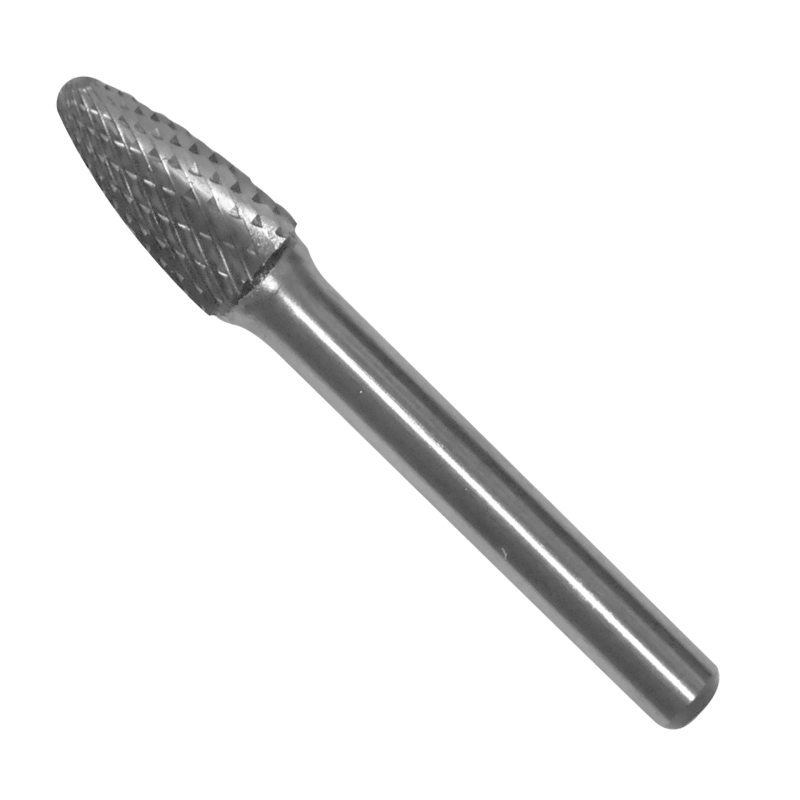 Lima rotativa, tipo SF-3, de 9.5 x 19.1 x 6.4 mm, para desbaste pesado (desbarbado), así como desbaste de soldadura, fundiciones, plástico, acero e inoxidable