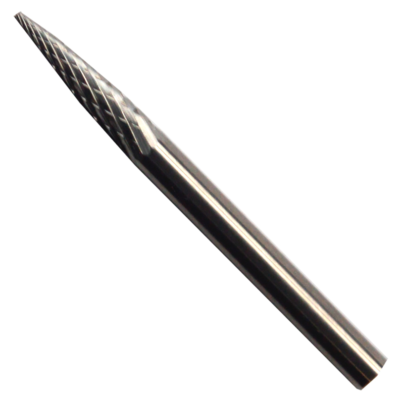 Lima rotativa, tipo SG-44, de 3.2 x 12.7 x 3.2 mm, para desbaste pesado (desbarbado), así como desbaste de soldadura, fundiciones, plástico, acero e inoxidable