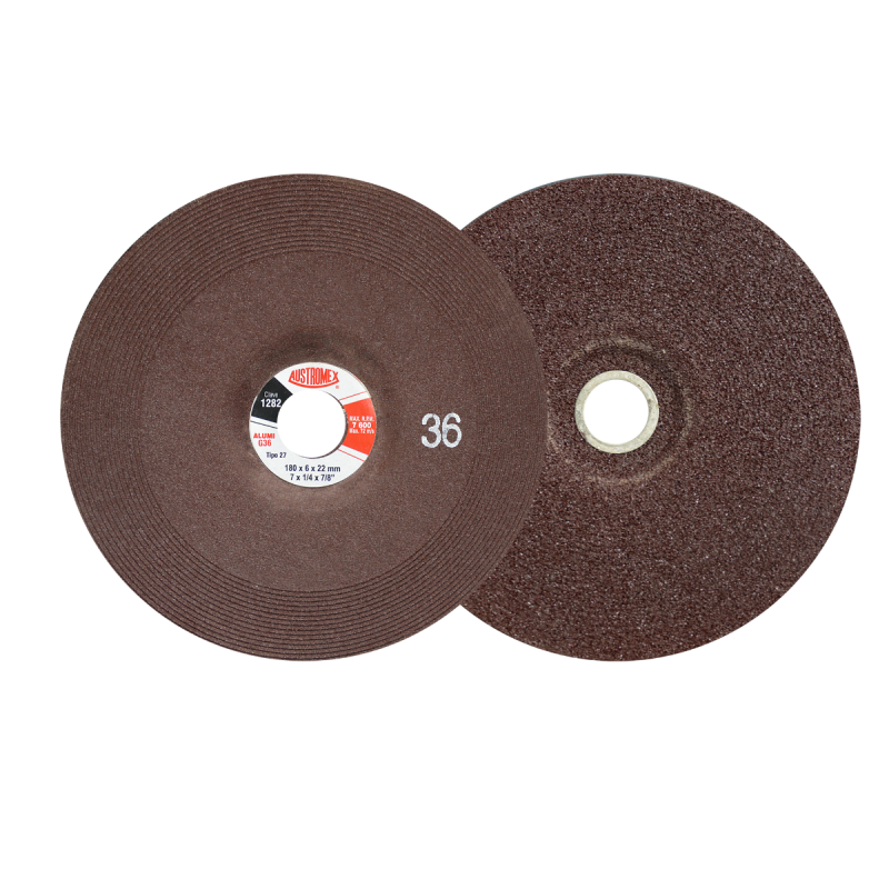 Disco abrasivo para desbaste de aluminio de 180 x 6 x 22 mm