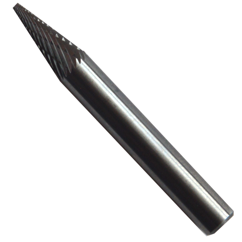 Lima rotativa, tipo SM-1, de 6.4 x 13 x 6.4 mm, para desbaste pesado (desbarbado), así como desbaste de soldadura, fundiciones, plástico, acero e inoxidable