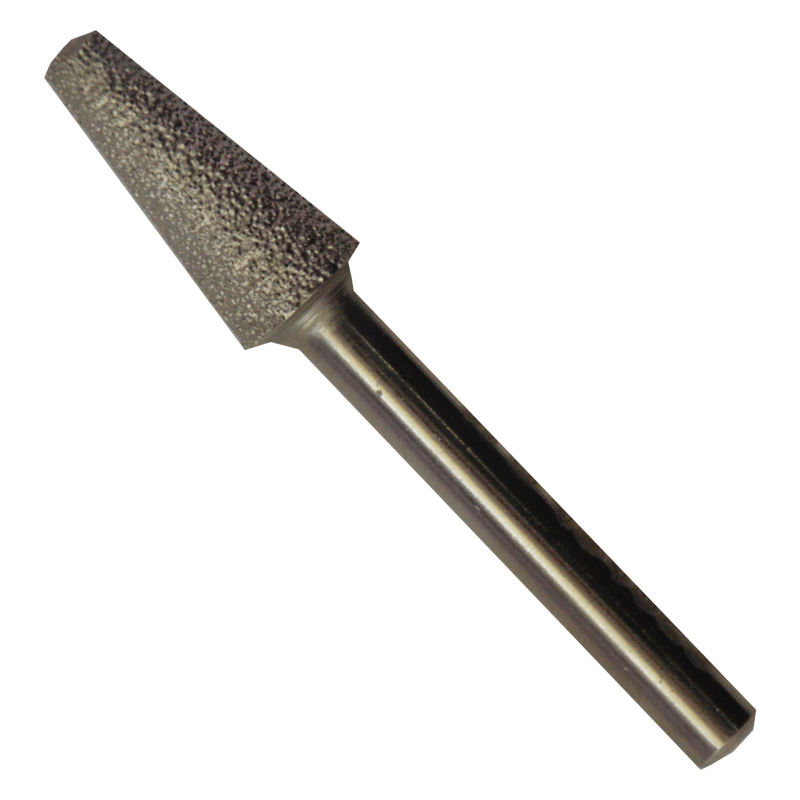 Punta montada de diamante de 12 x 25 x 6.4 mm para desbaste de piedra natural y concreto