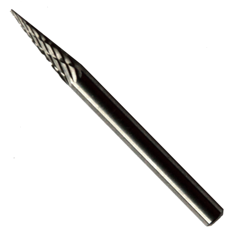 Lima rotativa, tipo SM-42, de 3.0 x 11.0 x 3.0 mm, para desbaste pesado (desbarbado), así como desbaste de soldadura, fundiciones, plástico, acero e inoxidable
