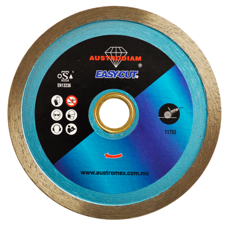 Disco de diamante de 115 x 1.6 x 22.23 mm para corte de materiales de construcción