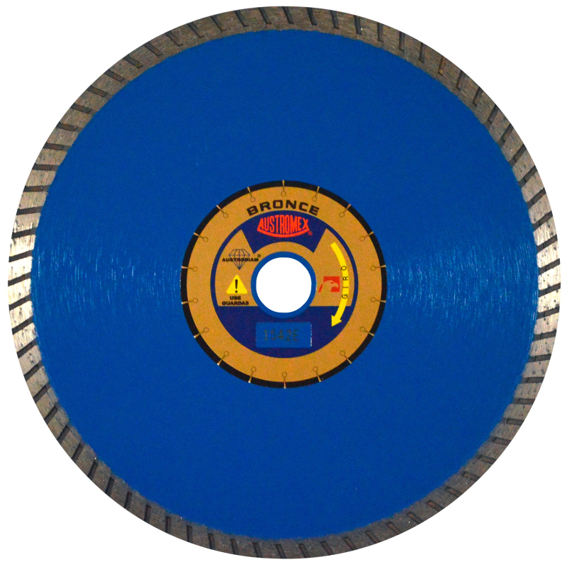 Disco de diamante de 230 x 2.5 x 22.23 mm para corte en seco de materiales de construcción en general como concreto, ladrillo, mármol y otras piedras naturales, excepto granito y cantera