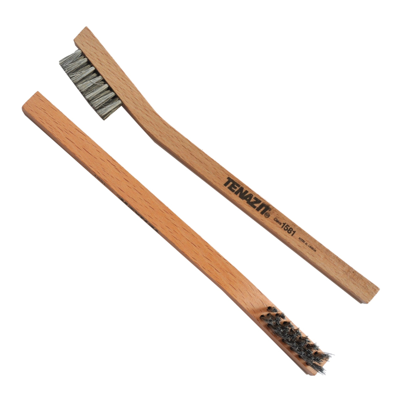 Cepillo manual de 197 x 11 mm para limpieza manual de superficies metálicas y remoción de soldadura, corrosión, fundición, plástico y cualquier adherencia