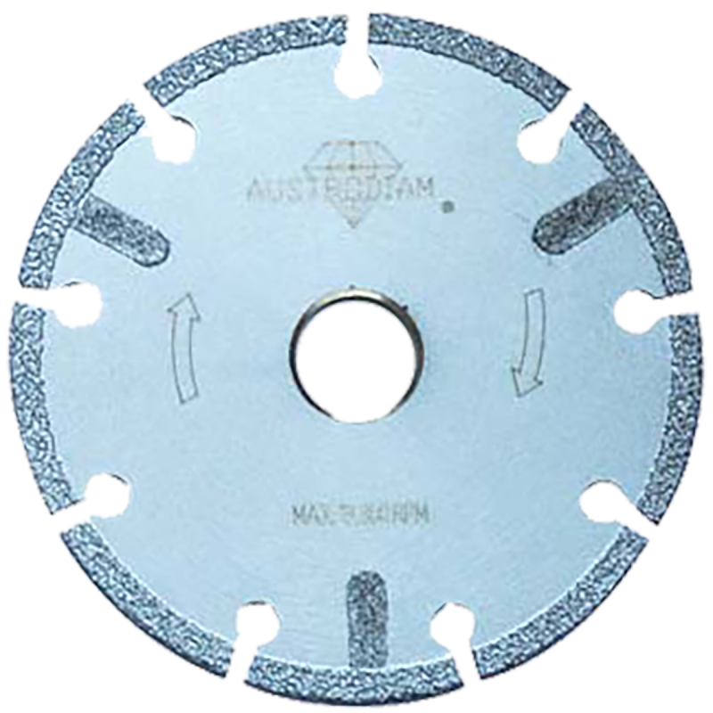 Disco de diamante de 115 x 2.0 x 22.2 mm para corte de mármol, loseta cerámica, acrílico, plástico y fibra de vidrio