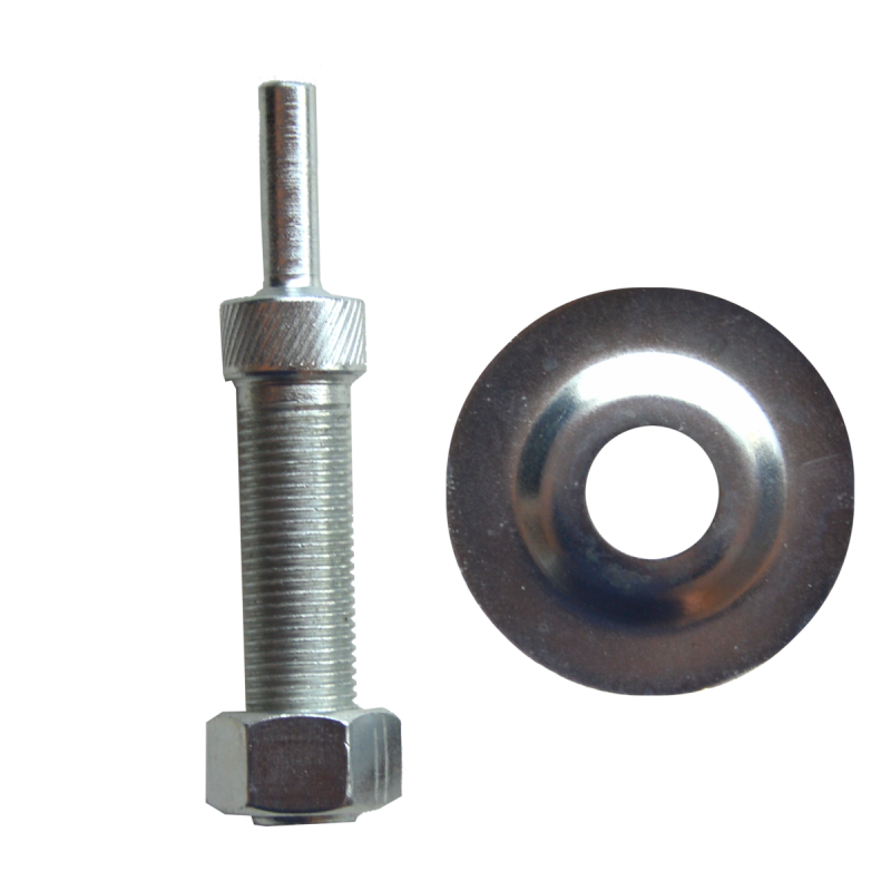 Adaptador para montar las ruedas de superlimpieza de 6" en taladro o rotomartillo de 31.7 x 6.4 mm