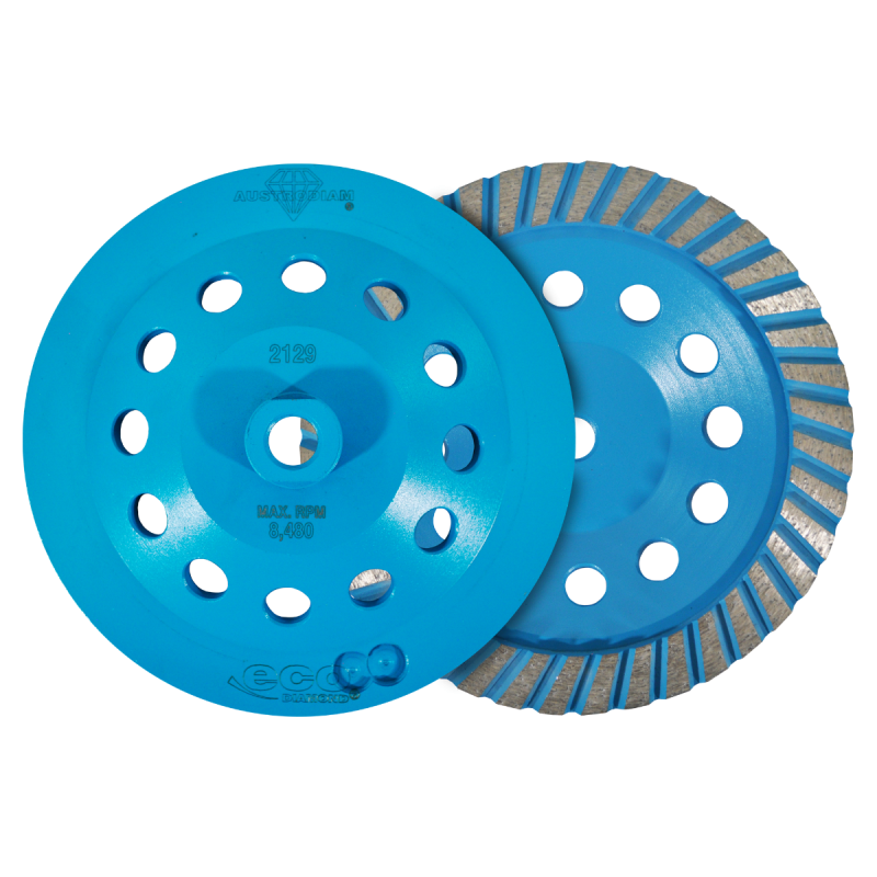 Copa de diamante de 180 x 15.9-11 mm para desbaste de granito, mármol y concreto. 