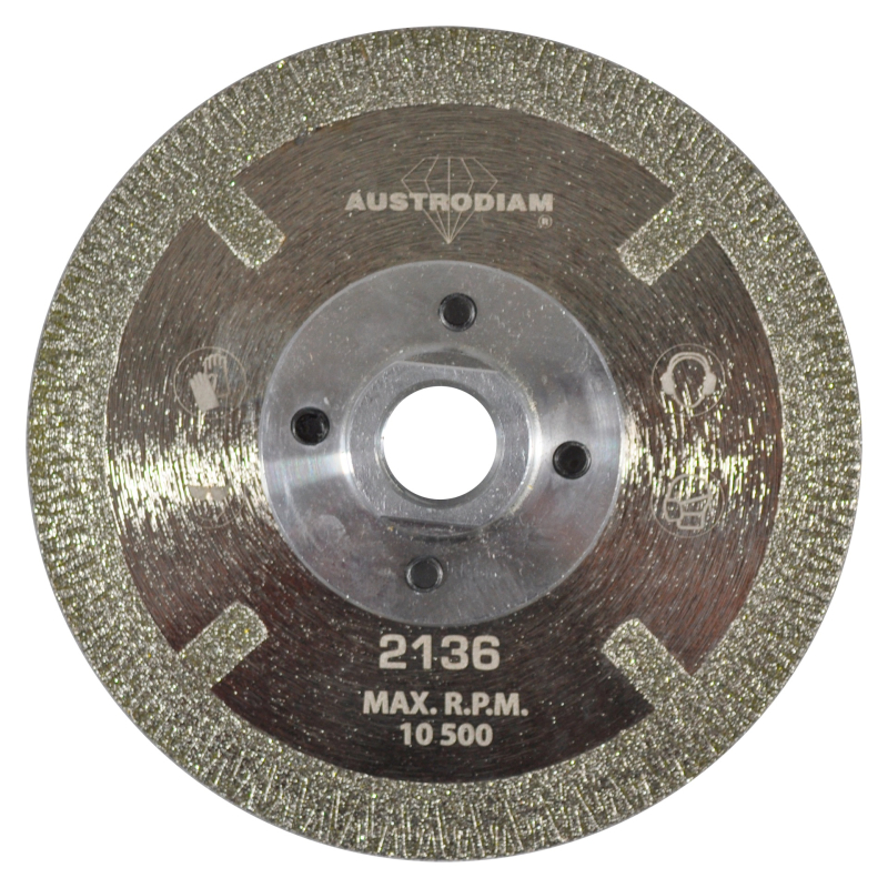 Disco de diamante de 115 x 15.9-11 mm para corte de mármol