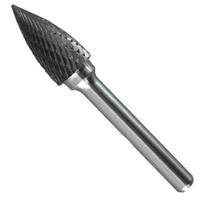 Lima rotativa, tipo SG-5, de 12 x 25 x 6.4 mm, para desbaste de soldadura, fundiciones, plástico, acero e inoxidable