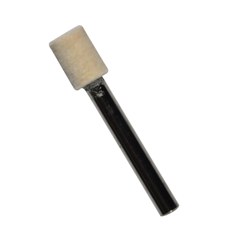 Punta montada de felpa de 10 x 14 x 6.4 mm para pulido de metales