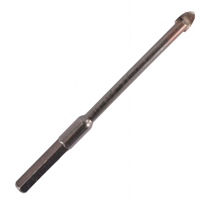 Broca Premium de 6.4 x 102 mm para perforar vidrio, azulejo y materiales cerámicos.