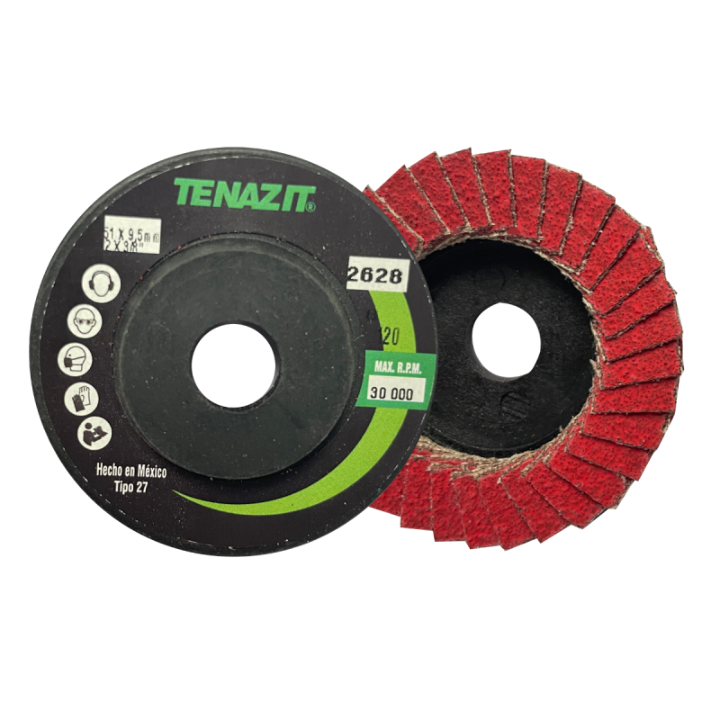 Disco minilam, especificación TGW120P, grano cerámico, de 51 x 9.5 mm
