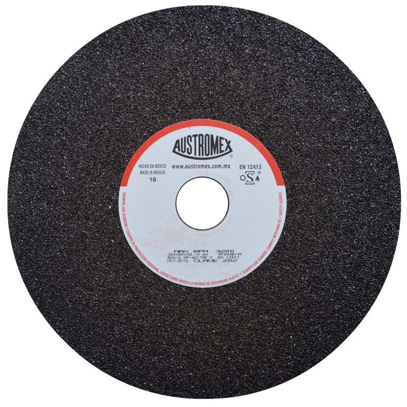 Rueda Abrasiva de 300 x 50 x 38.10 mm para desbaste de metal 