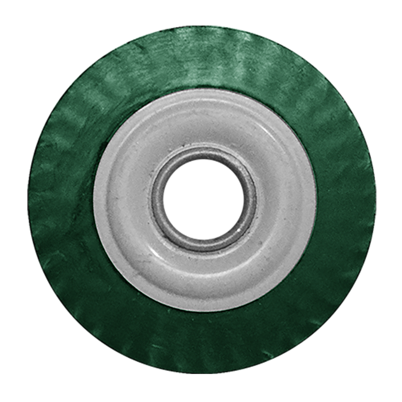 Cepillo circular trenzado encapsulado de 115 x 0.50 x 22.23 mm para limpieza pesada de superficies metálicas y remoción de soldadura, pintura, corrosión en juntas y cuerdas de tubería industrial
