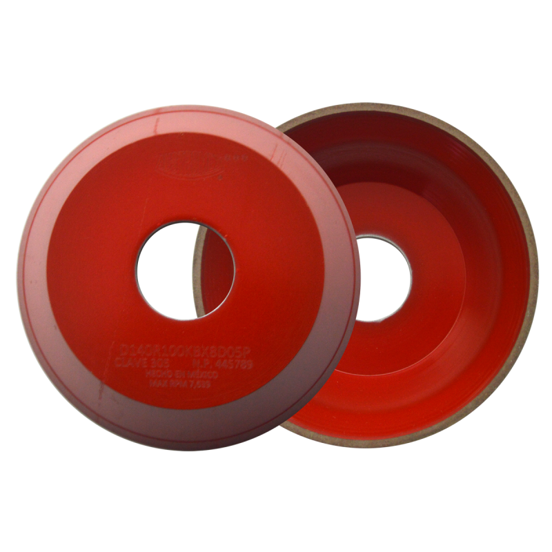 Rueda de diamante de 125 x 45 x 31.75 mm para afilado de brocas y herramientas de metal duro (carburo)