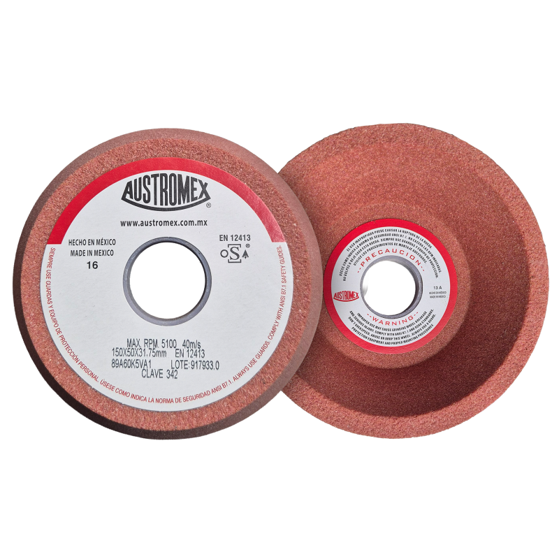 Copa Abrasiva de 150 x 50 x 31.75 mm para afilar todo tipo de herramientas de corte