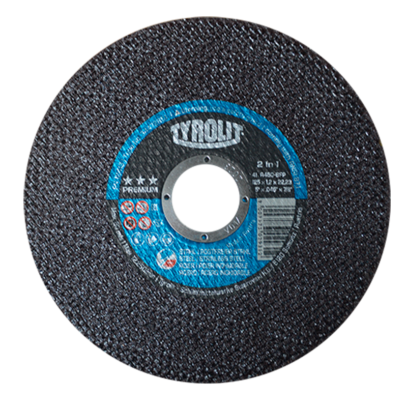 Disco abrasivo para corte de acero al carbón y acero inoxidable de 125 x 1.2 x 22.23 mm