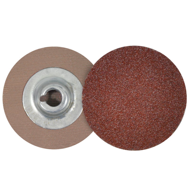 Disco de lija de cambio rápido (SPIN-ON), especificación TUAX - 60, grano óxido de aluminio, de 76 mm