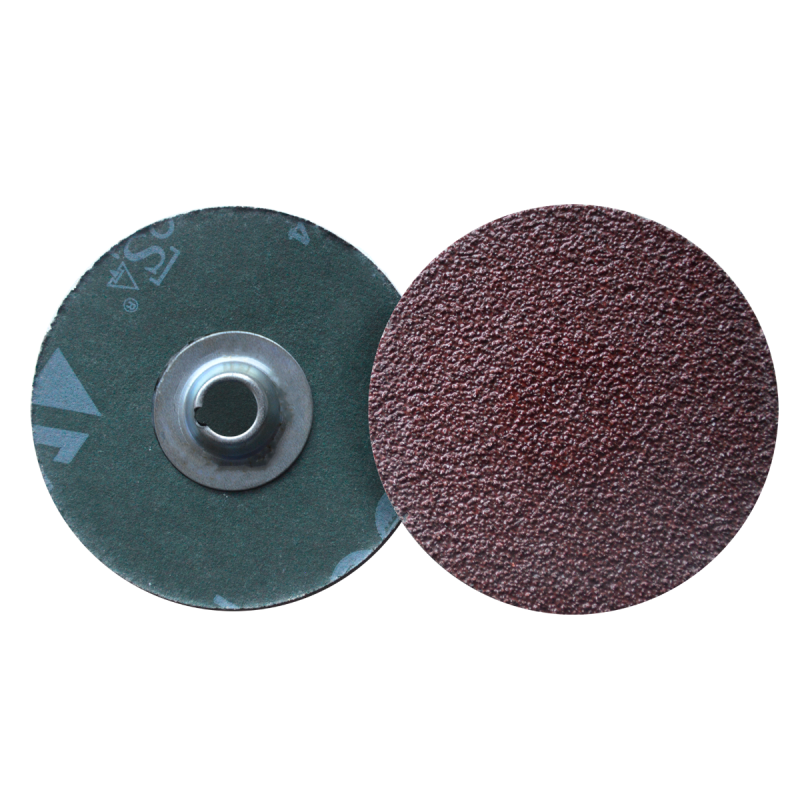 Disco de lija de cambio rápido (SPIN-ON), especificación TTAV - 50, grano óxido de aluminio, de 76 mm