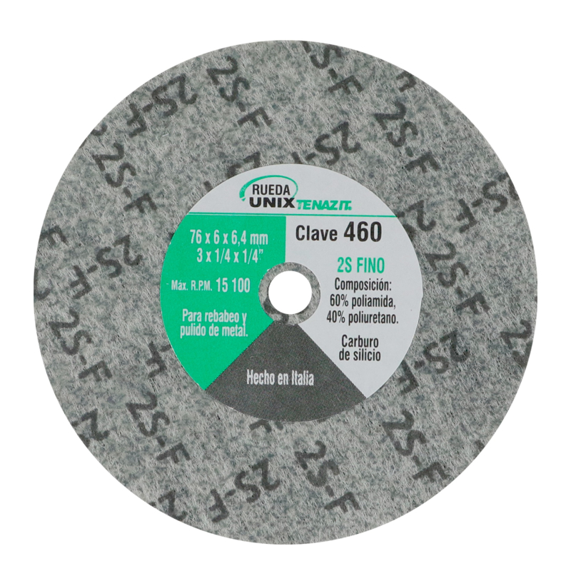 Disco unix de carburo de silicio grano fino de 76 x 6 x 6.4 mm