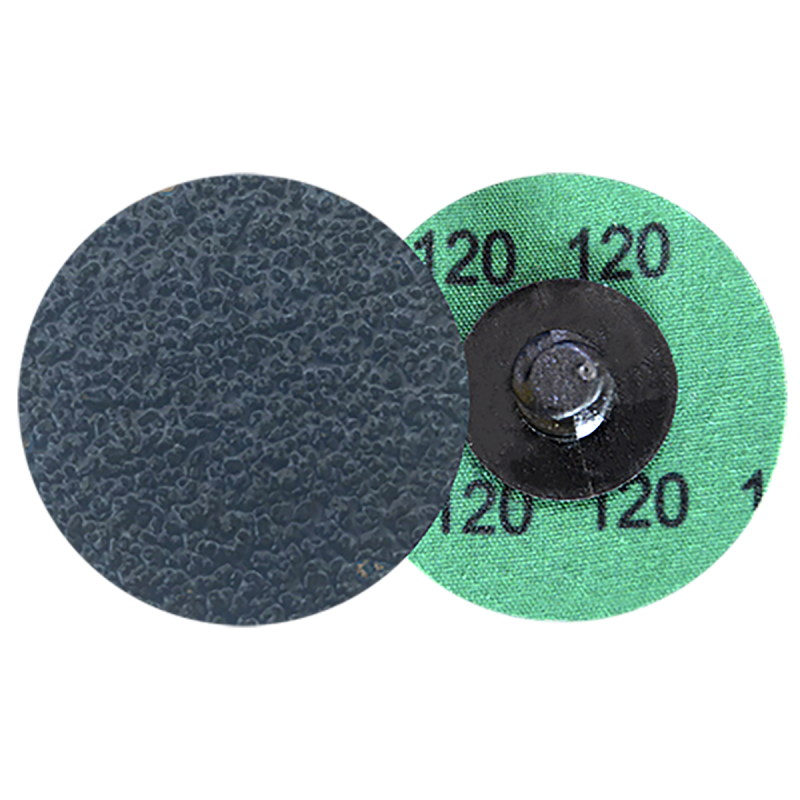 Disco de lija de cambio rápido (SPIN-ON), especificación TRZX-120, grano zirconio, de 38 mm