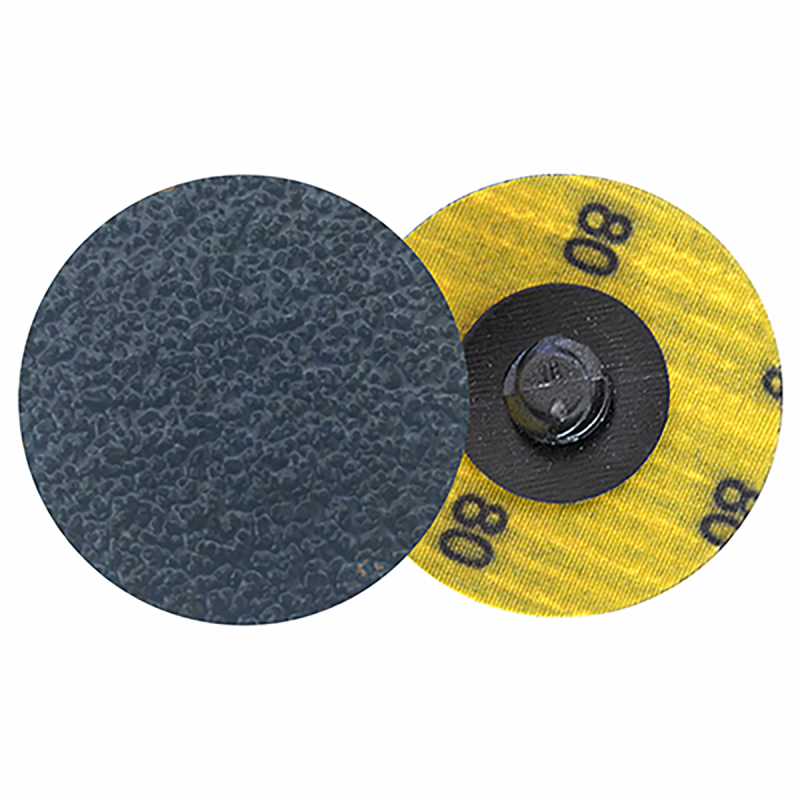 Disco de lija de cambio rápido (ROL-OK), especificación TRZX-80, grano zirconio, de 51 mm