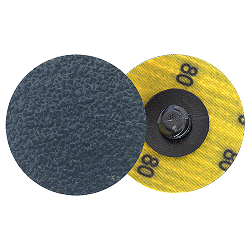 Disco de lija de cambio rápido (ROL-OK), especificación TRZX-80, grano zirconio, de 76 mm