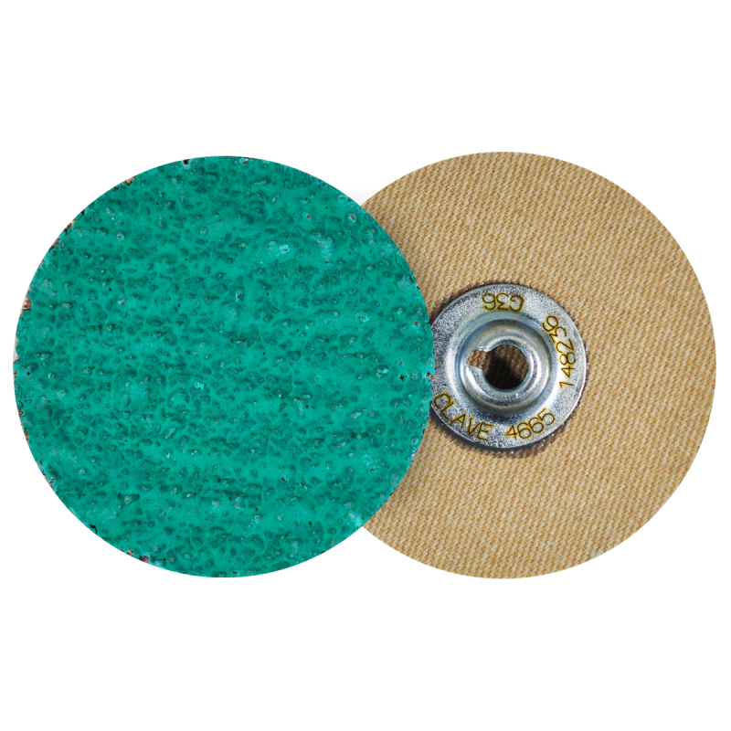 Disco de lija de cambio rápido (SPIN-ON), especificación TUZ2Y - 36, grano zirconio, de 51 mm