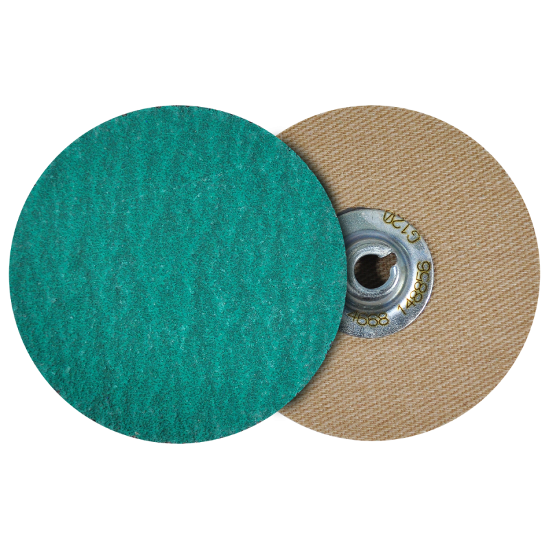 Disco de lija de cambio rápido (SPIN-ON), especificación TUZ2Y - 120, grano zirconio, de 51 mm