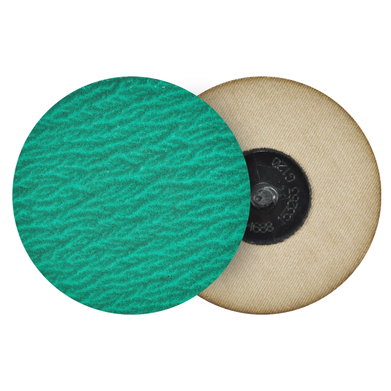 Disco de lija de cambio rápido (ROL-OK), de zirconio verde TUZ2Y - 120, de 76 mm