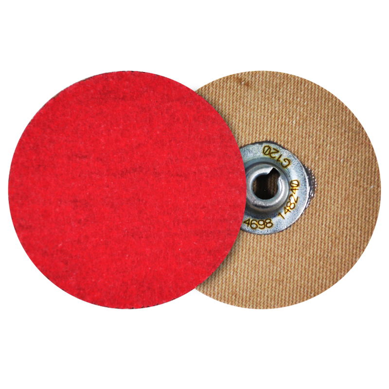 Disco de lija de cambio rápido (SPIN-ON), especificación TTG2X - 120, grano cerámico, de 51 mm