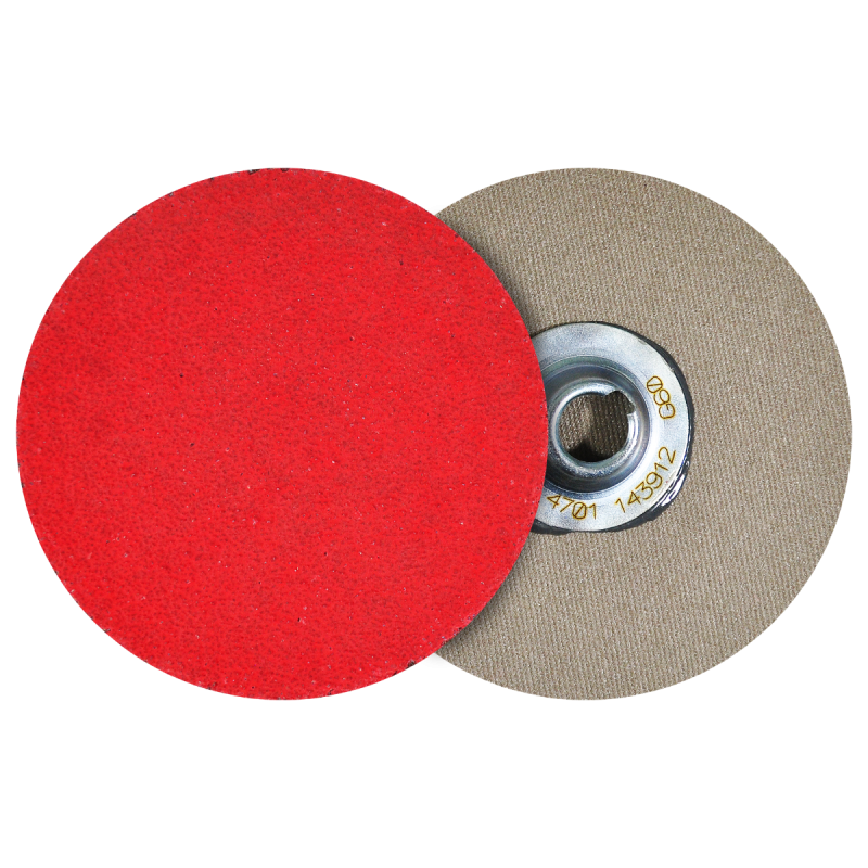 Disco de lija de cambio rápido (SPIN-ON), especificación TTG2X - 60, grano cerámico, de 76 mm