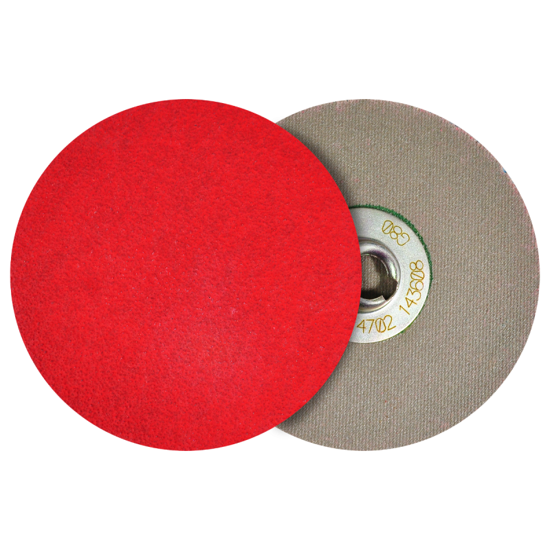 Disco de lija de cambio rápido (SPIN-ON), especificación TTG2X - 80, grano cerámico, de 76 mm