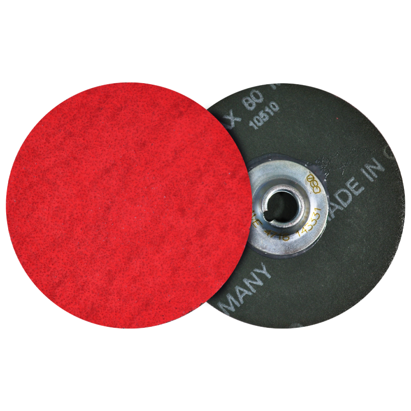 Disco de lija de cambio rápido (SPIN-ON), especificación TTG2V - 60, grano cerámico, de 76 mm