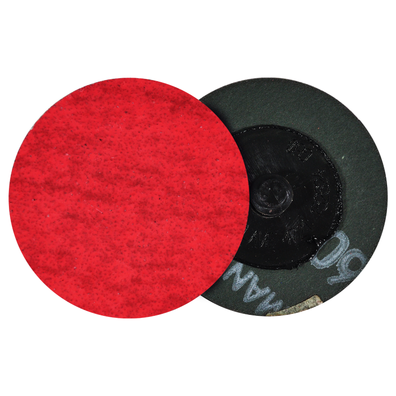 Disco de lija de cambio rápido (ROL-OK), especificación TTG2V - 60, grano cerámico, de 51 mm