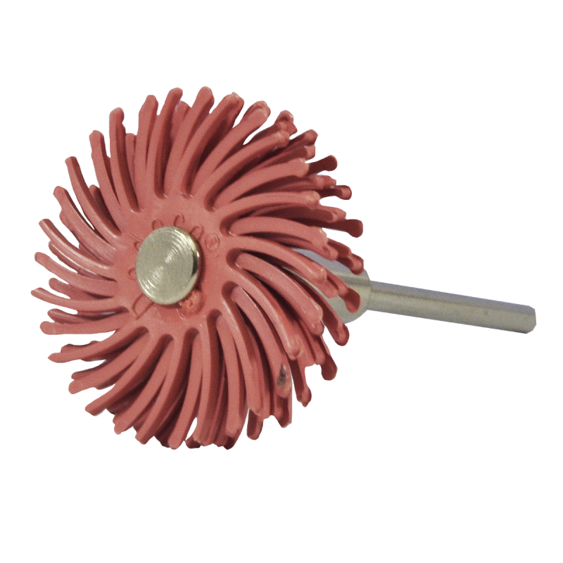 Disco radial termoplástico con vástago de 22 x 2.4 mm de carburo de silicio, grano 1000.