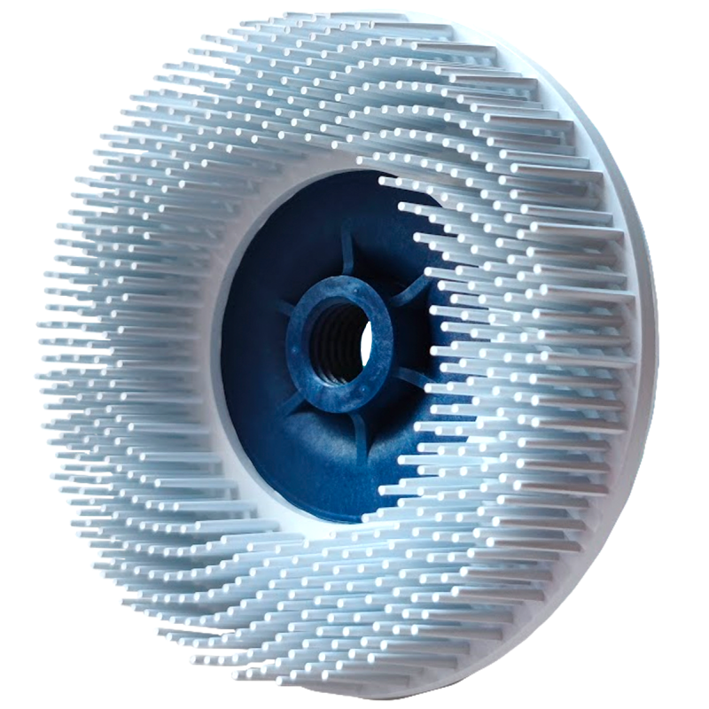 Cepillo termoplástico de 115 x 15.9-11 mm de óxido de aluminio, grano 120.