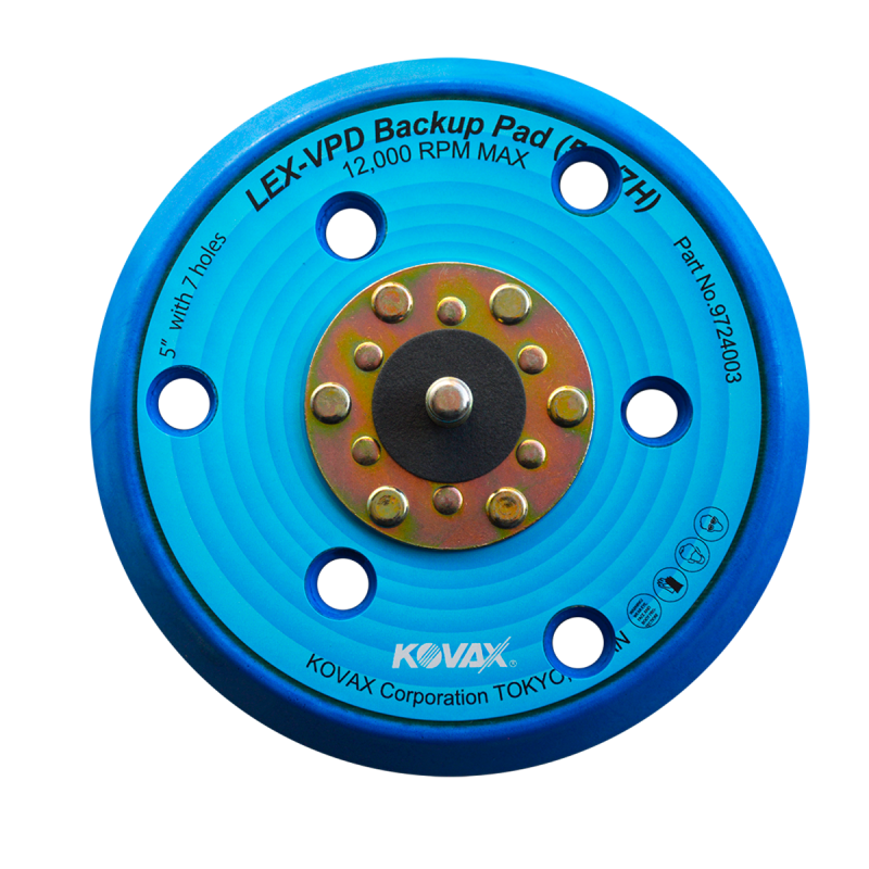 Respaldo para montar discos de lija de 5" en lijadora Rotoorbital clave 2540 o 2541 de 125 mm