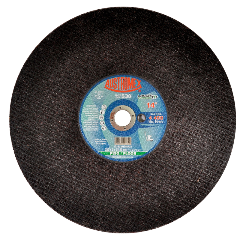 Disco abrasivo para corte de concreto curado de 350 x 5 x 25.40 mm