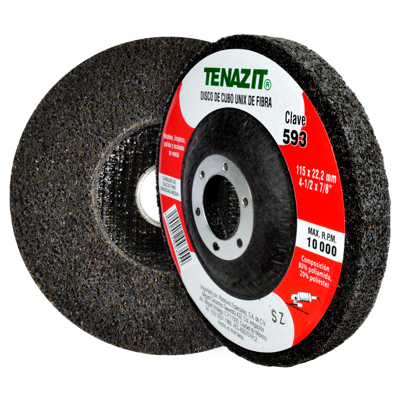 Rueda unix de carburo de silicio grano fino de 115 x 22.2 mm