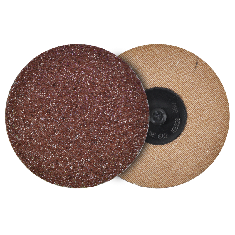 Disco de lija de cambio rápido (ROL-OK), especificación TUAX - 60, grano óxido de aluminio, de 76 mm