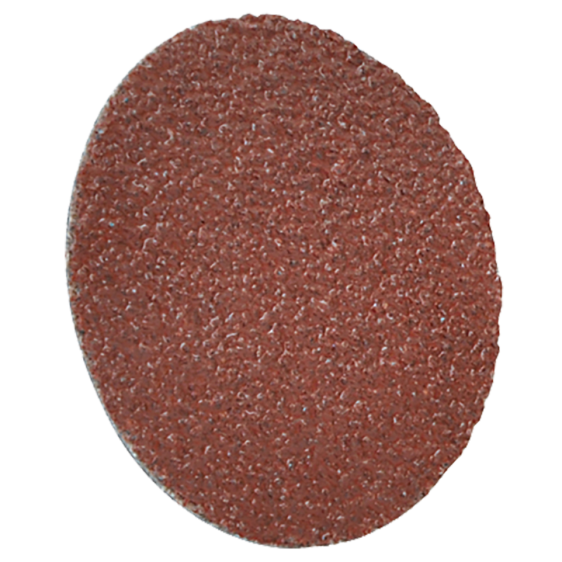 Disco de lija de cambio rápido (ROL-OK), especificación TUAX - 120, grano óxido de aluminio, de 76 mm