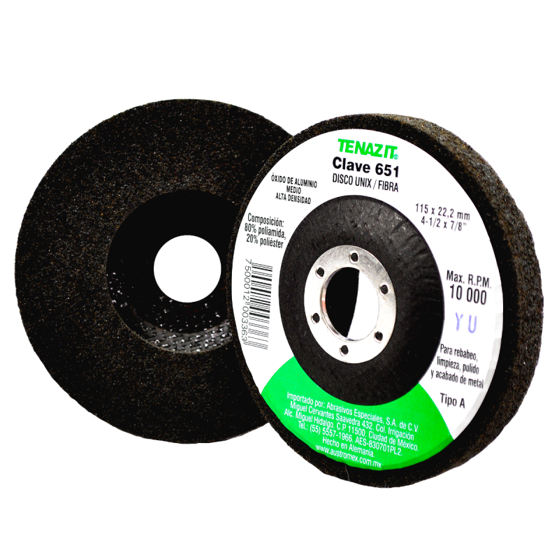 Rueda unix de carburo de silicio grano medio de 115 x 22.2 mm