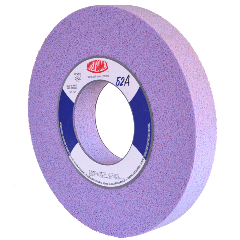Rueda Abrasiva de 350 x 50 x 127 mm para rectificado de superficies planas y aceros